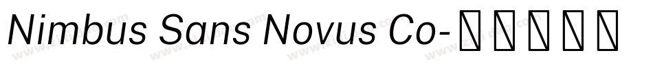 Nimbus Sans Novus Co字体转换